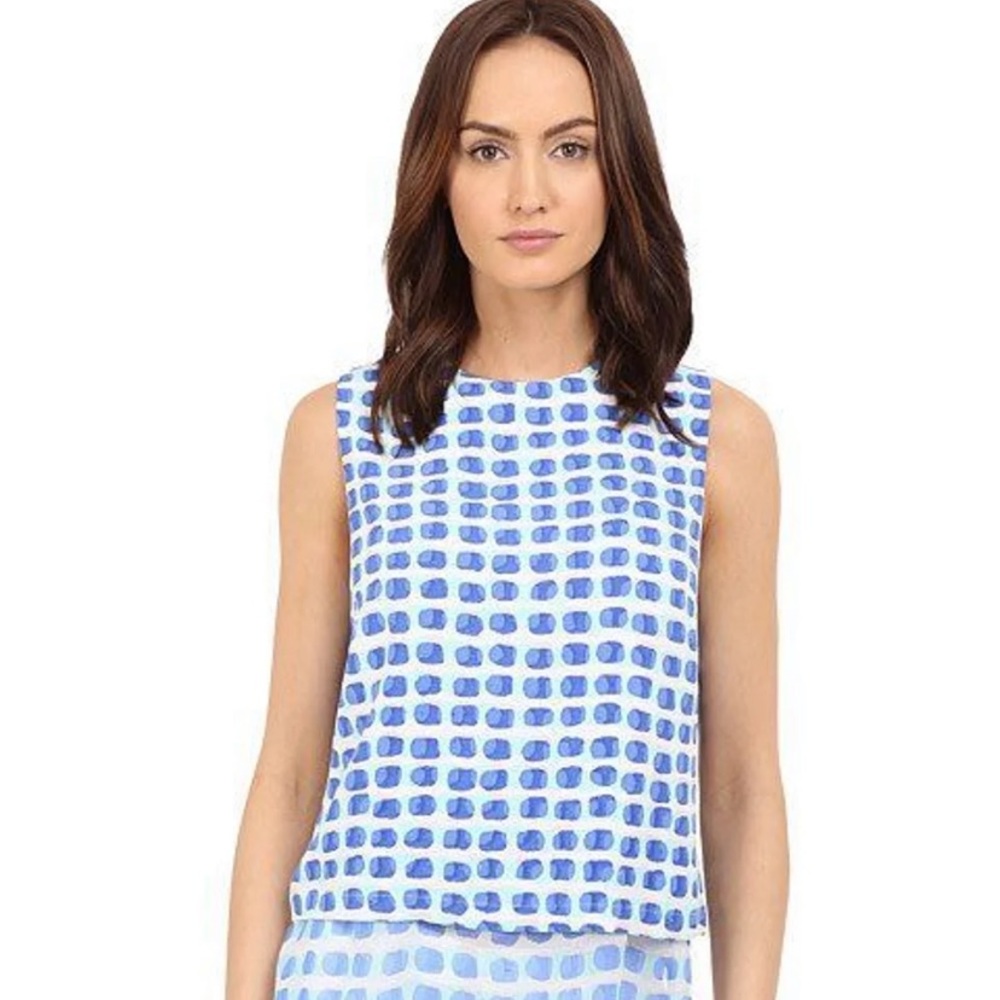 Kate Spade Island Stamp Layer Tank NWT Small